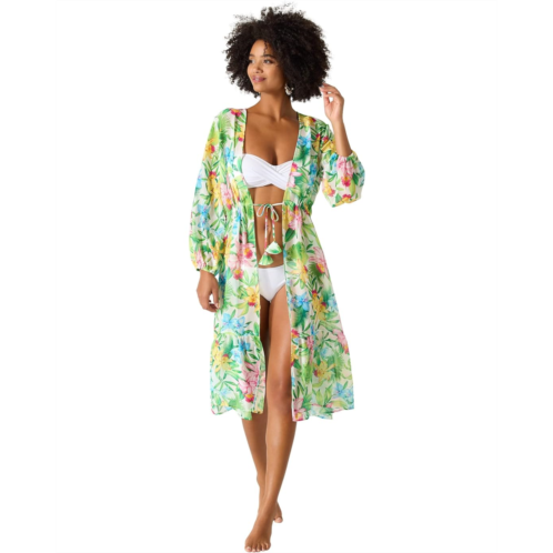 Womens Tommy Bahama Orchid Garden Open Front Duster