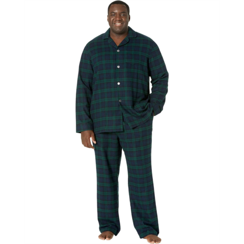 L.L.Bean Mens LLBean Scotch Plaid Flannel Pajamas Tall