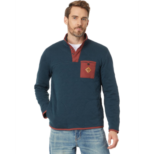 Mens Hurley Middleton Quilted 1/4 Snap Fleece