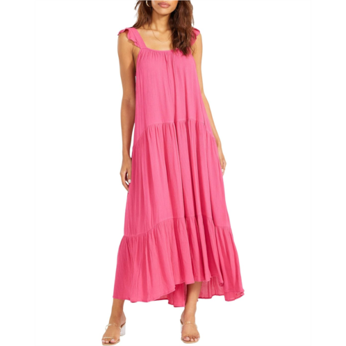 Steve Madden Under The Sun Dress - Crinkle Maxi with Adjustable Straps