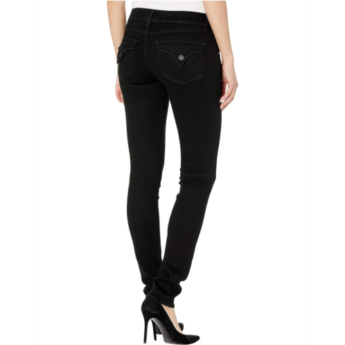 Womens Hudson Jeans Collin Mid-Rise Skinny in Black