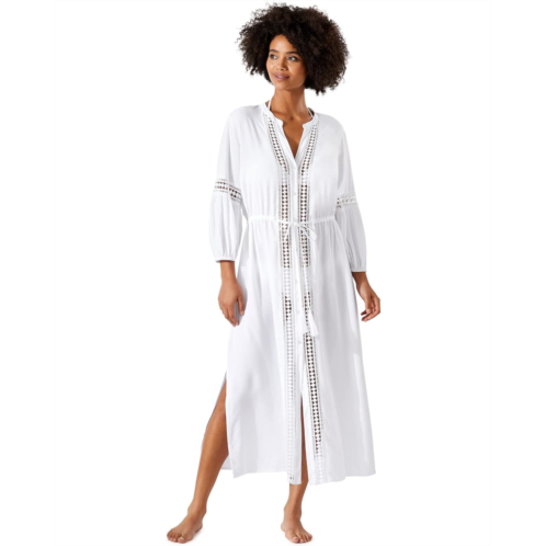 Womens Tommy Bahama Sunlace Long Open Front Duster