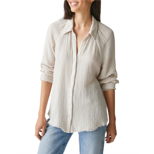 Womens Michael Stars Toni Button Down Shirt