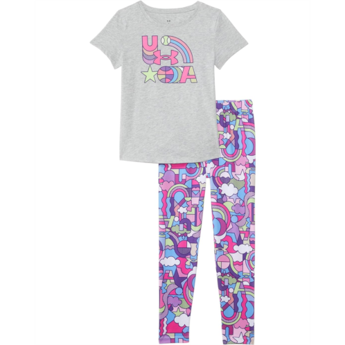 Under Armour Kids Printed Short Sleeve Legging Set (Little Kids)