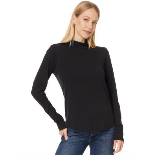 Womens Lilla P Long Sleeve Mock Neck Tee