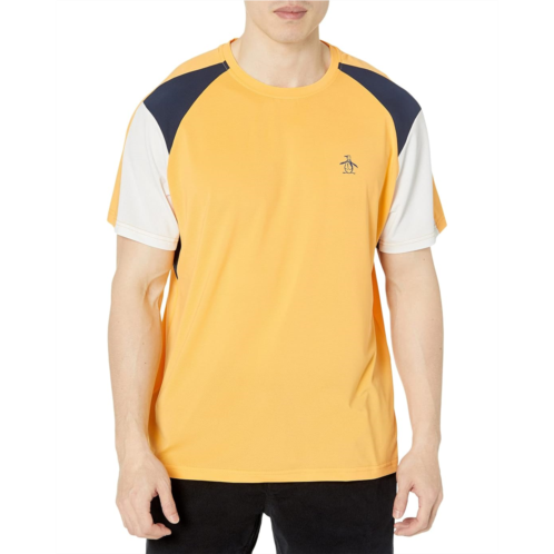 Original Penguin Golf Performance Color-Block Crew Neck Tennis Tee