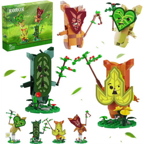 Millionspring Korok Building Set Yahaha! Toys Cute Game Merch Action Figures,Gifts for Game Fans Kids Adults (456 Pcs)