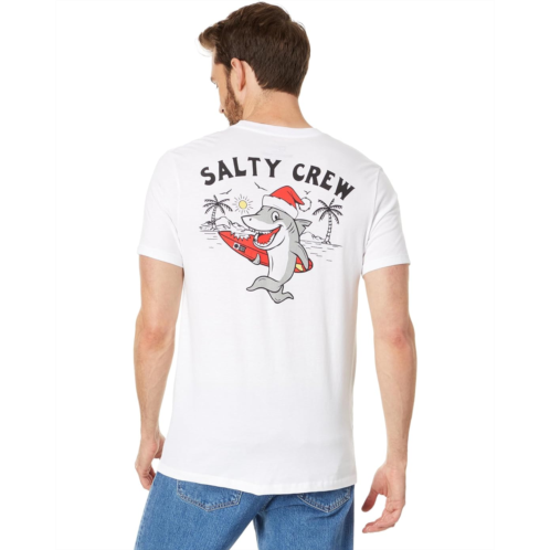 Mens Salty Crew Santa Shark Short Sleeve Tee