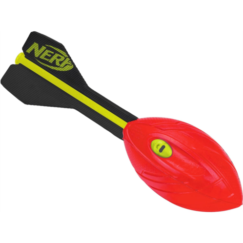 NERF Vortex Aero Howler Foam Football - NERF Soft Vortex Football for Long-Distance Throws - Perfect for Pool + Beach Football - Kids Aero Howler Whistle Vortex Foam Ball - Red