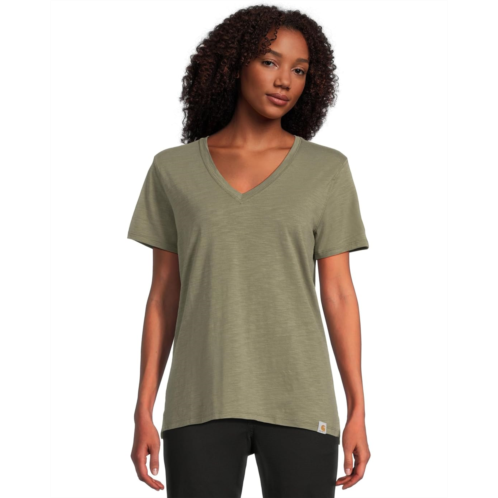 Womens Carhartt TENCEL Fiber Series Relaxed Fit Short-Sleeve Vneck T-Shirt