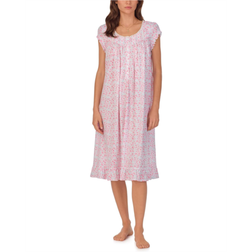 Womens Eileen West Cap Sleeve Knit Waltz Gown