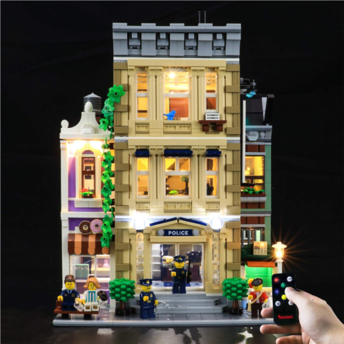 BRIKSMAX Led Lighting Kit for Police Station - Compatible with Lego 10278 Building Blocks Model- Not Include The Lego Set