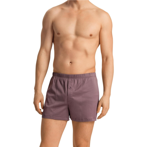 Mens Hanro Cotton Sporty Knit Boxer