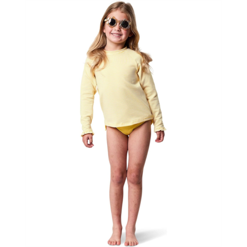 Snapper Rock Marigold Stripe Long Sleeve Rashguard Top (Toddler/Little Kids/Big Kids)