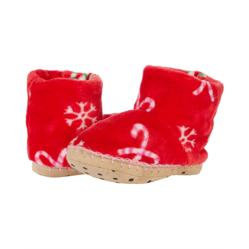 Hatley Kids Candy Cane Fleece Slippers (Toddler/Little Kid)