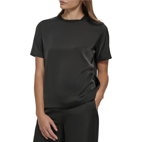 Calvin Klein Short Sleeve Top with Neck Trim