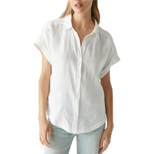 Womens Michael Stars Charlie Button-Down