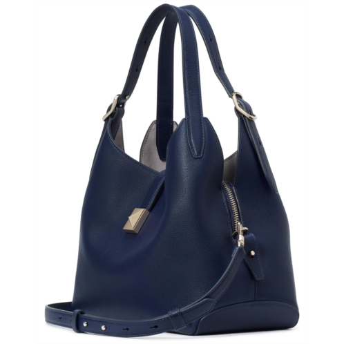 Kate Spade New York Deco Pebbled Leather Medium Crossbody Tote