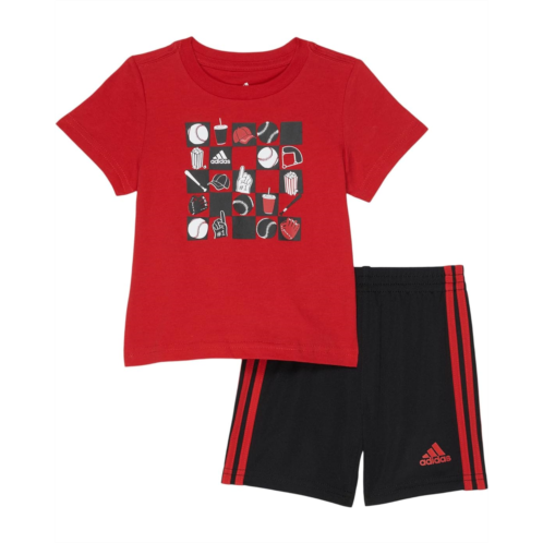 Adidas Kids Tee and Shorts Set (Infant)