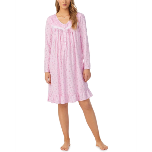 Womens Eileen West Long Sleeve Short Gown