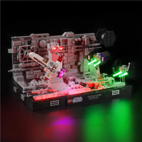 YEABRICKS LED Light Kit for Lego - Star Wars Death Star Trench Run Diorama Building Blocks Model, LED Light Set Compatible with 75329(Lego Set NOT Included)