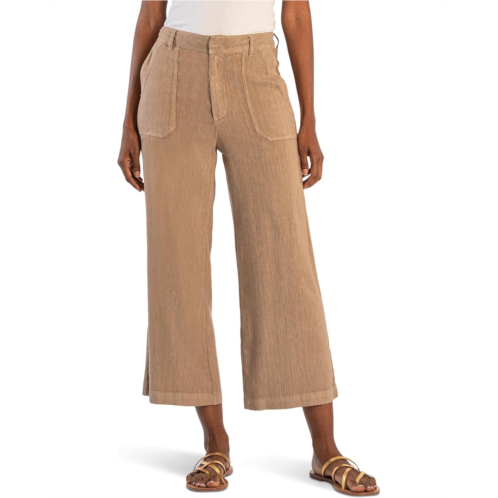 Womens KUT from the Kloth Topaz-Wide Leg Pant W/ Porkchop Pockets
