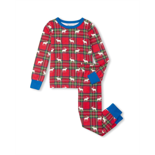 Hatley Kids Elk Plaid Stretch Cotton Pajama Set (Toddler/Little Kid/Big Kid)