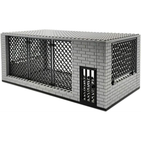 Audio WW2 Military Scene Military Buildings - WW2 Military Prison Military Base Building Block, Military Sets Compatible with Lego