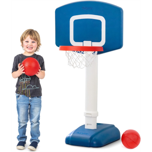 GoSports Tot Shot Toddler Basketball Set - Kids Indoor & Outdoor Toy Hoop with Adjustable Height