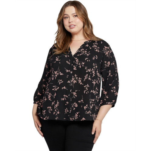 NYDJ Plus Size Pintuck Blouse