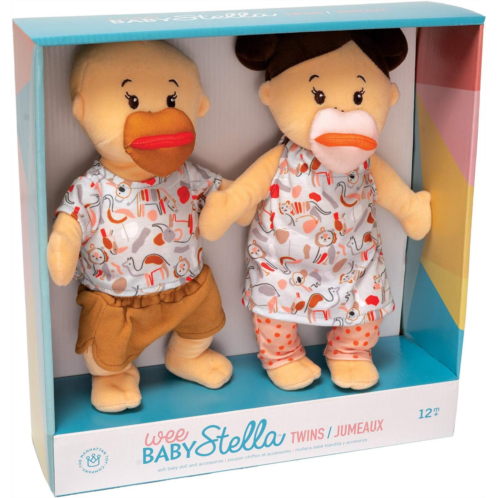 Manhattan Toy Wee Baby Stella Peach 12 Soft Baby Twin Dolls