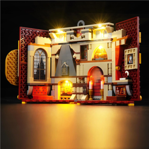 Rorliny LED Light Kit for Lego Harry Potter Gryffindor House Banner 76409 Building Set, Creative Lighting kit Compatible with Lego 76409 (Lights Only, No Lego Set)