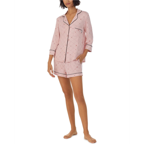 DKNY 3/4 Sleeve Shorty PJ Set