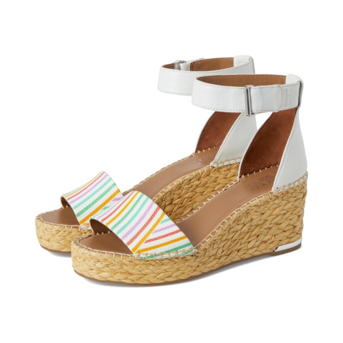 Franco Sarto Clemens Raffia Espadrille Wedge Heel Sandals