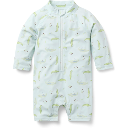 Janie and Jack Gator Print Swim One-Piece (infant)