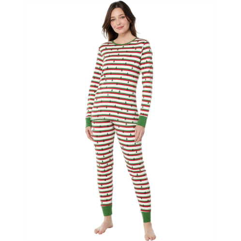 Womens Hatley Silhouette Pines Organic Cotton Pajama Set