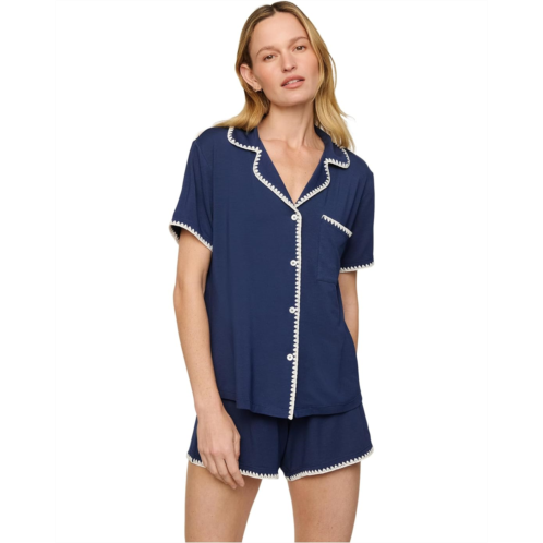 Womens Eberjey Frida Relaxed Shorts Pj Set