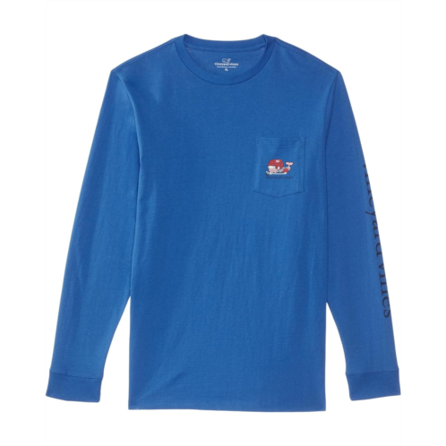 Vineyard Vines Santa Pond Hockey Whale (Toddler/Little Kid/Big Kid)