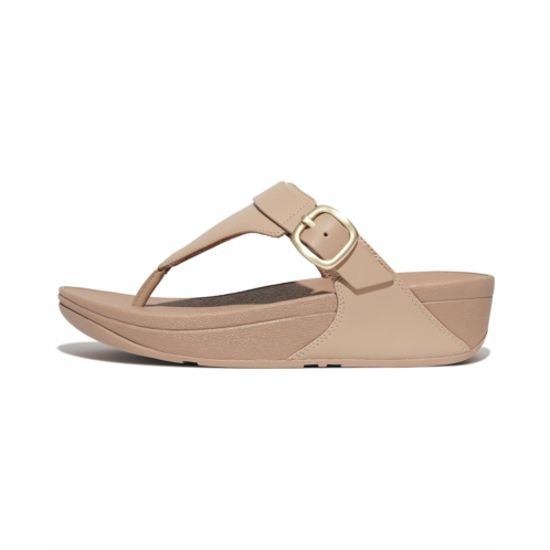 Womens FitFlop Lulu Adjustable Leather Toe-Post Sandals