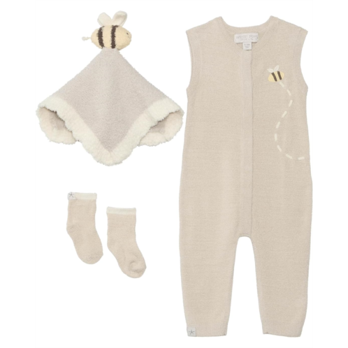Barefoot Dreams Kids Cozychic Ultra Lite Baby Bee Onesie Set (Infant)