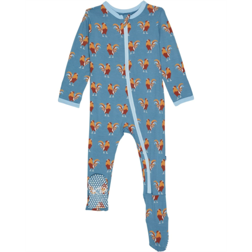 Kickee Pants Kids Print Footie with Zipper (Infant)