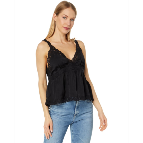 Lucky Brand Satin Lace Babydoll Cami