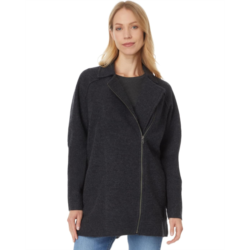 Eileen Fisher Petite Motorcycle Jacket With Zip Front
