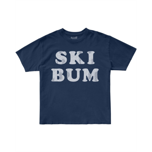 The Original Retro Brand Kids 100% Cotton Ski Bum Crew Neck Tee (Toddler)
