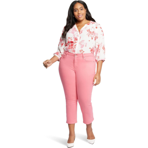 NYDJ Plus Size Marilyn Straight Ankle in Pink Punch