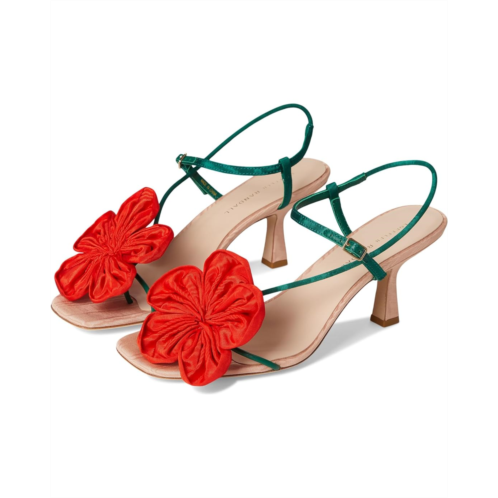 Womens Loeffler Randall Frank Flower Applique Heeled Sandals