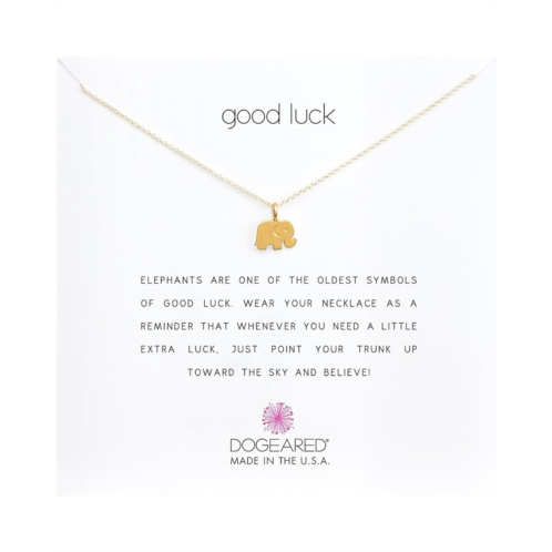 Dogeared Good Luck Elephant Reminder Necklace