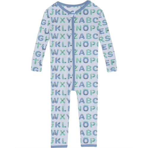 Kickee Pants Kids Print Convertible Sleeper with Zipper (Infant)