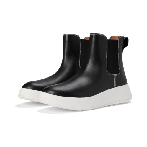 FitFlop F-Mode Contrast-Stitch Flatform Chelsea Boots