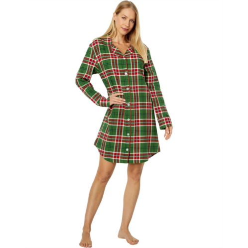 Little Blue House by Hatley Country Christmas Plaid Flannel Nightdress